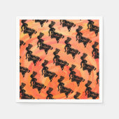 ニューヨークブギーナイツドラムオレンジ スタンダードカクテルナプキン (正面)