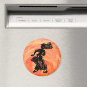 ニューヨークブギーナイツドラムオレンジ マグネット (インサイチュ (食洗機))