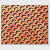 ニューヨークブギーナイツドラムオレンジ ラッピングペーパー (フラット)