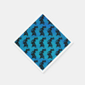 ニューヨークブギーナイツドラムブルー スタンダードカクテルナプキン (角)