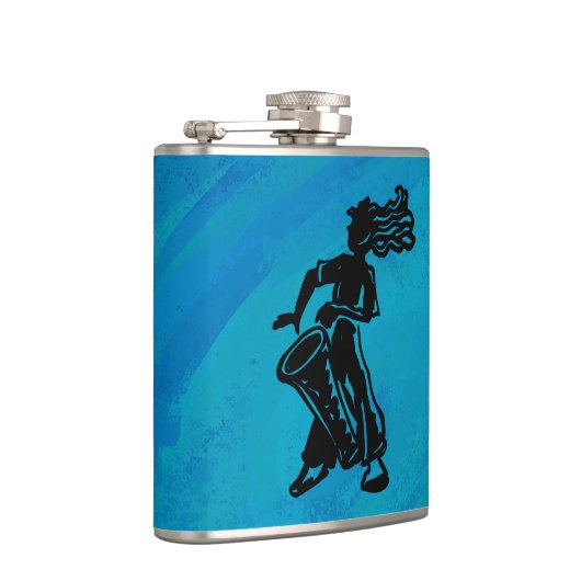 ニューヨークブギーナイツドラムブルー フラスク (右)