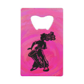 ニューヨークブギーナイツドラムホットピンク クレジットカード栓抜き (正面)