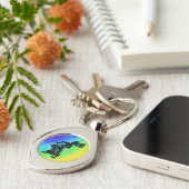 ニューヨークブギーナイツドラムレインボー キーホルダー (側面)