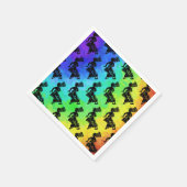 ニューヨークブギーナイツドラムレインボー スタンダードカクテルナプキン (角)