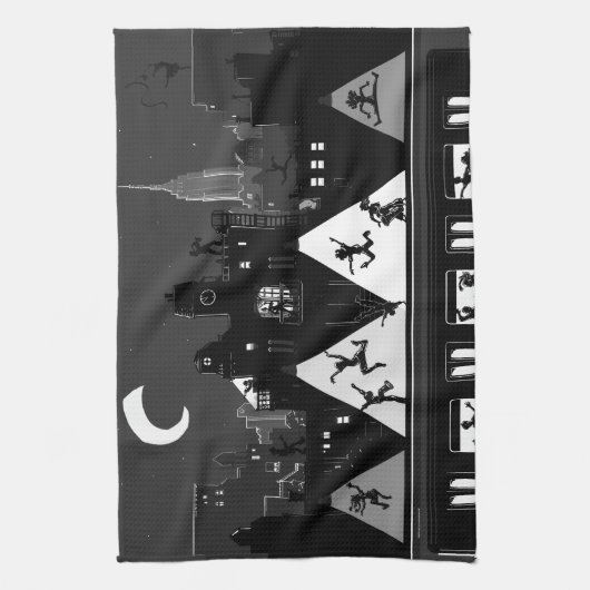 ニューヨークブギーナイツ キッチンタオル (縦)