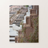 ニューヨークブラウンストーンズアッパーウエストサイド建物NYC ジグソーパズル (縦)