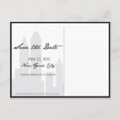 ニューヨークブルックリンブリッジ日付を保存 案内ポストカード (裏面)