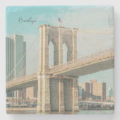 ニューヨークブルックリンブリッジ ストーンコースター (正面)