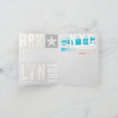 ニューヨークブロンクスアーバンアートグリーティンカジュアルグ カード (内部)