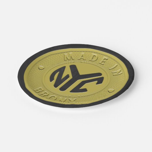 ニューヨークブロンクス製 ペーパープレート (アングル)