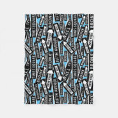 ニューヨークプレイスネームニューヨーク通り フリースブランケット (正面)