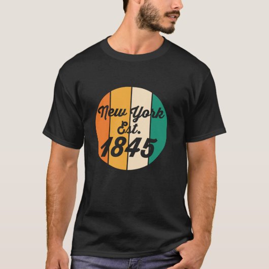 ニューヨークベスト1845アメリカ州アメリカ Tシャツ (正面)