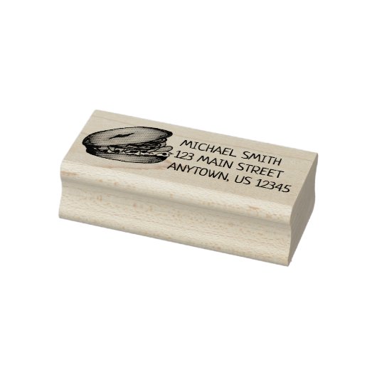 ニューヨークベーゲルクリームチーズロックスケーパーネギ ラバースタンプ (スタンプ)