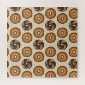 ニューヨークベーゲルスプレーン大理石ライブレックファーストフード ジグソーパズル (横)