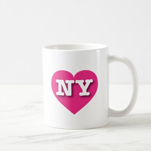 ニューヨークホットピンクハート- I love NY コーヒーマグカップ (右)
