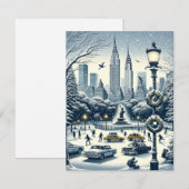 ニューヨークホリデーエレガンス – カスタマイズ可能なクリスマス (正面/裏面)