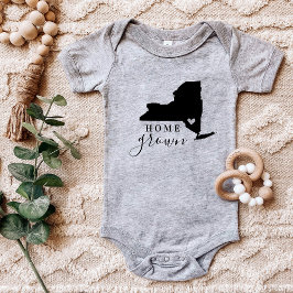 ニューヨークホームグロウン州ティー ベビーボディスーツ