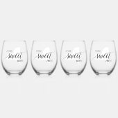 ニューヨークホームスウィートホーム ステムなしワイングラス (正面)