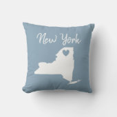 ニューヨークホーム州マップデコレーション クッション (正面)
