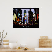 ニューヨークポスターシティスケープ・タイムズスクエアナイトプリント ポスター (キッチン)