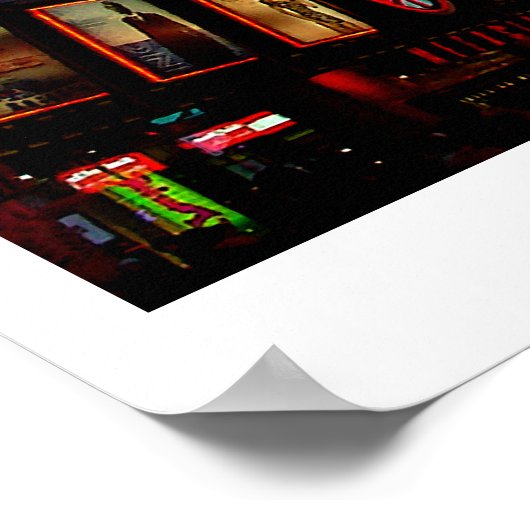 ニューヨークポスタータイムズスクエアナイトNYCスルーベン ポスター (角)