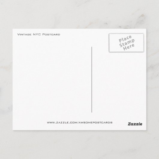 ニューヨークポストカードヴィンテージ ポストカード (裏面)