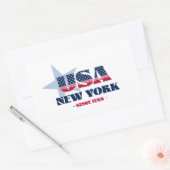 ニューヨークマイホーム州シール 長方形シール (封筒)