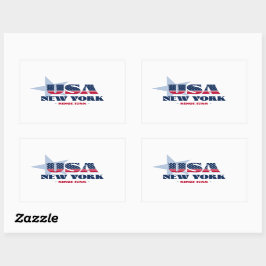 ニューヨークマイホーム州シール 長方形シール