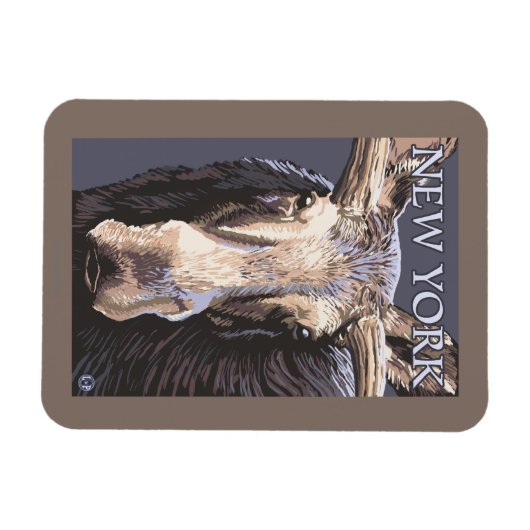 ニューヨークマウスアップクローズ マグネット (横)