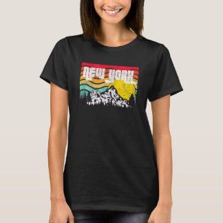 ニューヨークマウンテンズアディロンダックスフォレストヴィンテージサン Tシャツ