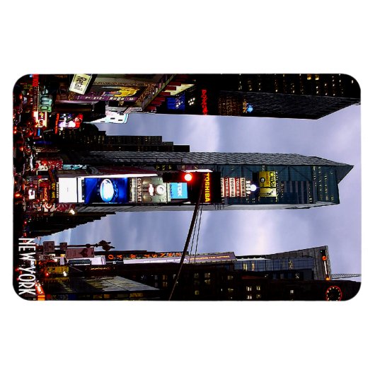 ニューヨークマグネットNYシティタイムスクエアNYお土産 マグネット (横)