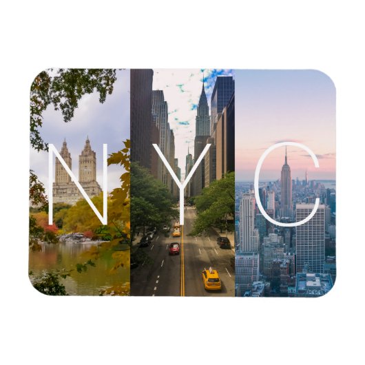 ニューヨークマンハッタンNYC マグネット (横)