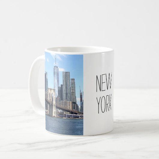 ニューヨークモダン2枚の写真 コーヒーマグカップ (正面左)
