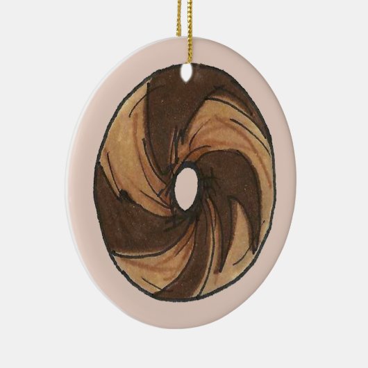 ニューヨークユダヤ人デリマーブルリーベーゲルブレックファースト セラミックオーナメント (右)