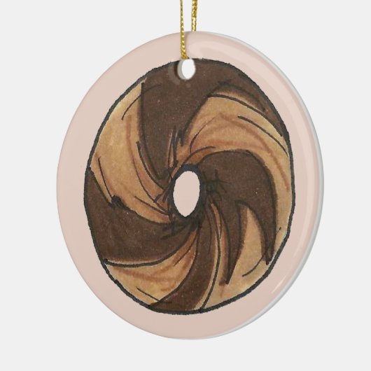 ニューヨークユダヤ人デリマーブルリーベーゲルブレックファースト セラミックオーナメント (左)