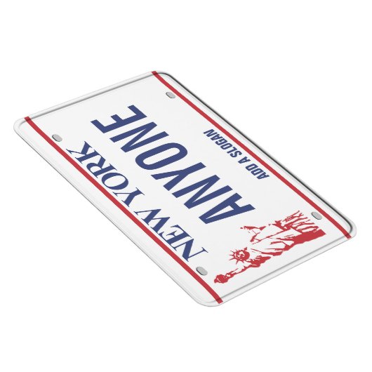 ニューヨークライセンスプレート(パーソナライズされた) マグネット (右側)