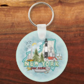 ニューヨークライトハウスキーチェーン キーホルダー (正面)