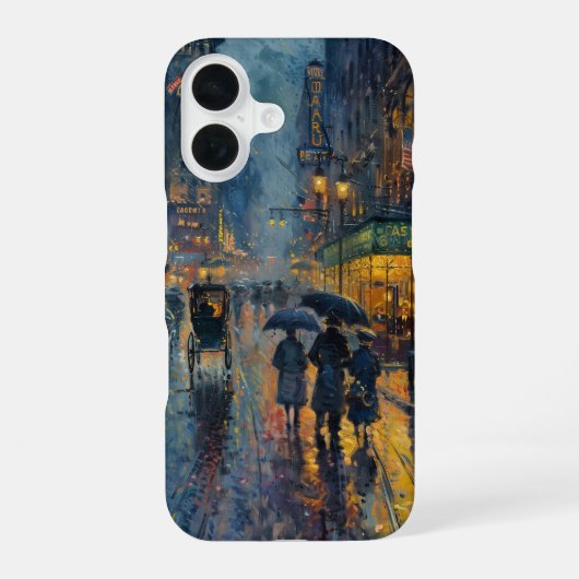 ニューヨークレイン iPhone 16ケース (裏面)