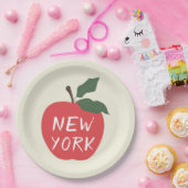 ニューヨークレッドアップルパーティー ペーパープレート (パーティー)