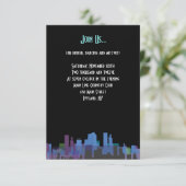 ニューヨークレディリバティバーバルミツワーパーティーカード 招待状 (スタンド正面)