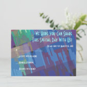 ニューヨークレディーリバティバーバルミツワーリプライカード 招待状 (スタンド正面)