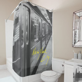 ニューヨークレトロ地下鉄シャワーカーテン シャワーカーテン