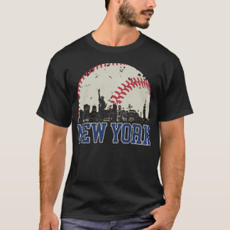 ニューヨークレトロ野球選手が試合当日に出迎えた Tシャツ
