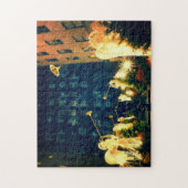 ニューヨークロックフェラーの中心のパズル-天使 ジグソーパズル (縦)