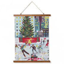 ニューヨークロックフェラーセンタークリスマススケートで滑るタップ