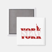 ニューヨークワードデザイン。 マグネット (正面/裏面)