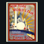 ニューヨークワールドズフェアデコプリント11 x 14 ポスター<br><div class="desc">ヴィンテージ, アールデコ,ニューヨークの万国博覧会ポスター11 x 14</div>