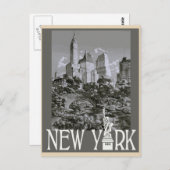 ニューヨークヴィンテージスタイル旅行はがき  ポストカード (正面/裏面)