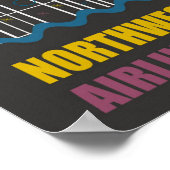 ニューヨークヴィンテージノースウェスト航空 ポスター (角)