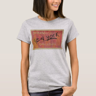 ニューヨークヴィンテージレトロブロードウェイタイムスクエア Tシャツ